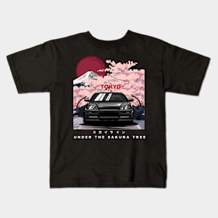 Nissan Skyline r34 GTR, JDM Car Kids T-Shirt